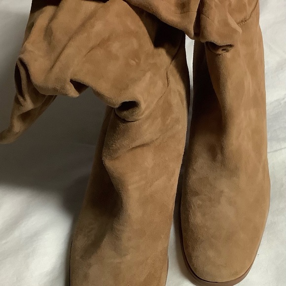 Vintage Colin Stuart Tan Suede Slouch Boots, Size 8, NWOT - Picture 3 of 10